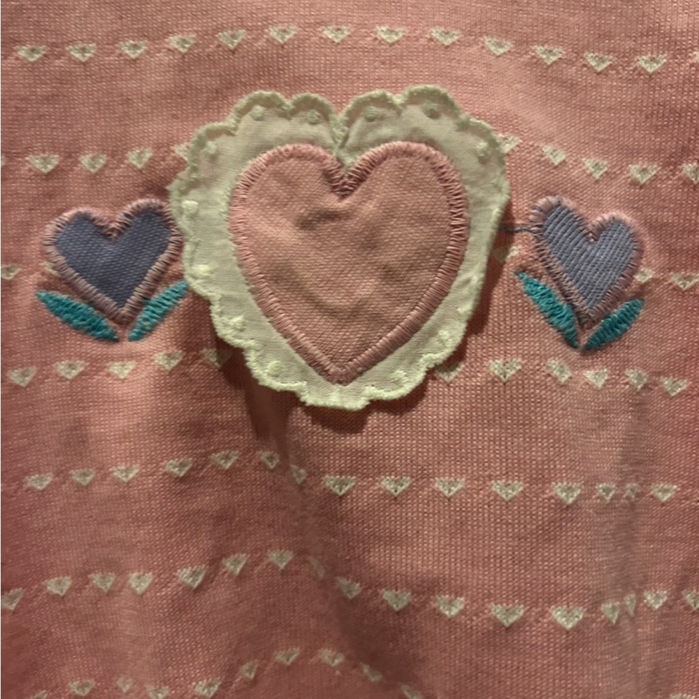 Health Tex vintage pink heart romper- 18 months - Picture 4 of 4